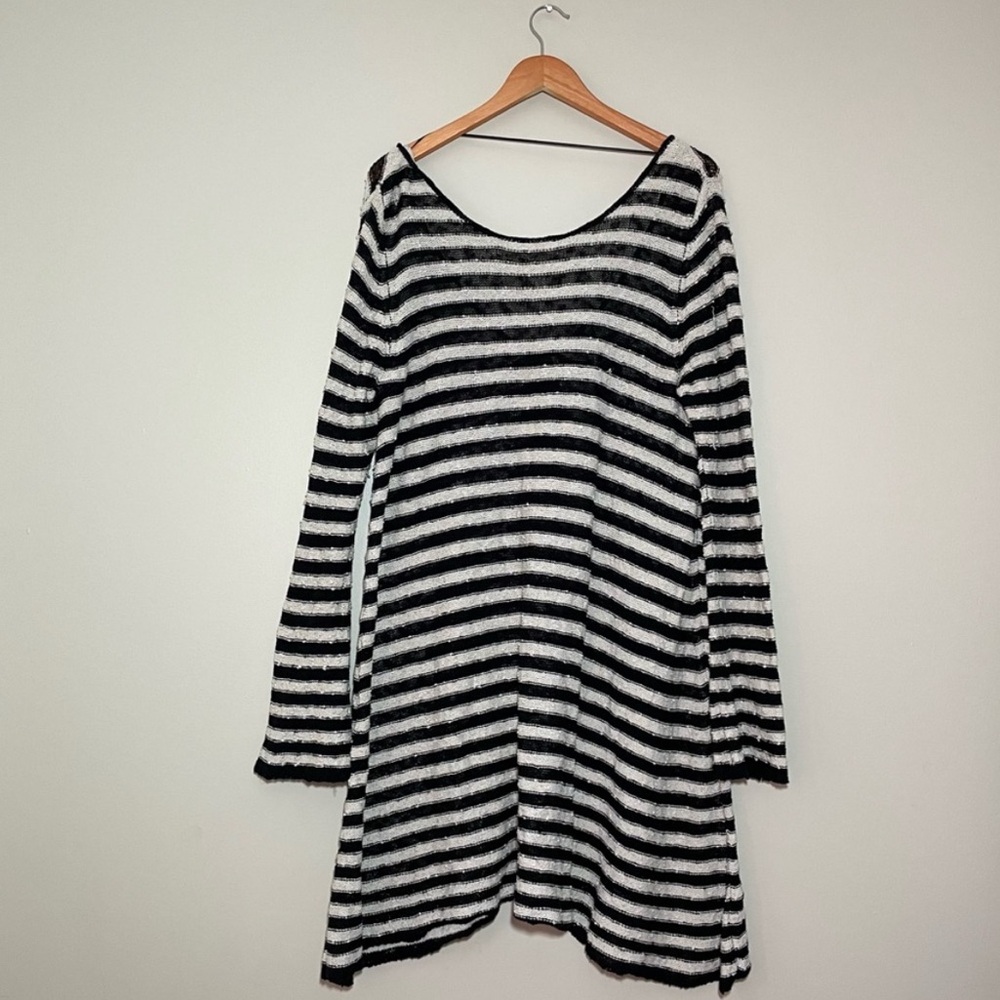 Free People Striped Nubby Knit Dress